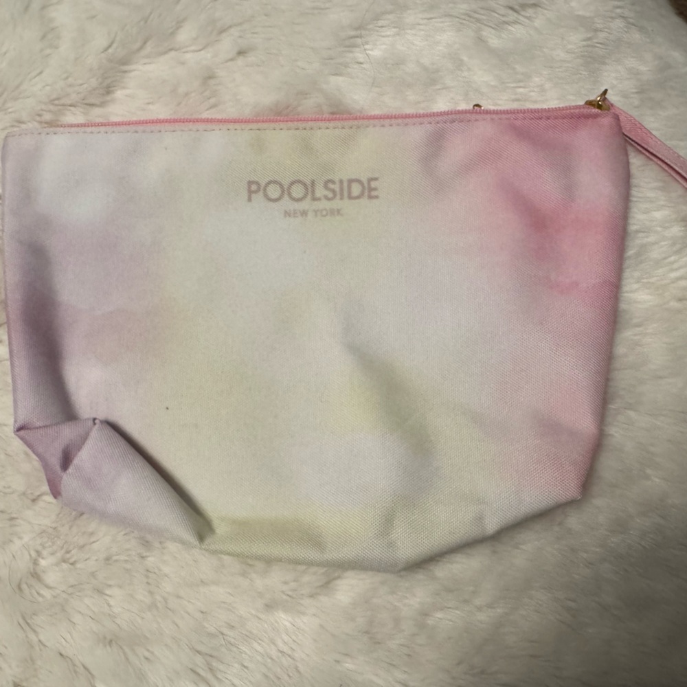 Pink and Cream Women's Bag